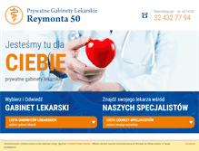 Tablet Screenshot of gabinety-reymonta50.pl